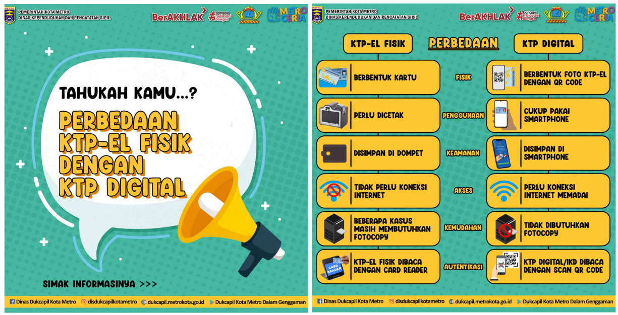Perbedaan KTP Fisik dan KTP Digital