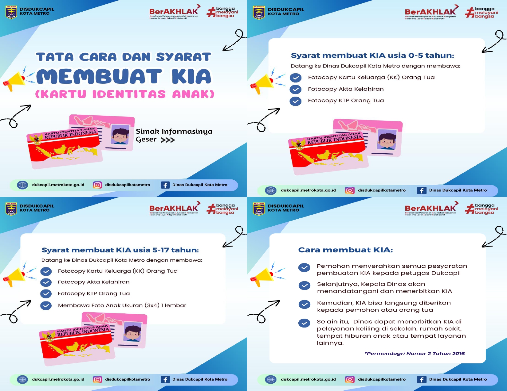 TATA CARA DAN SYARAT MEMBUAT KARTU IDENTITAS ANAK (KIA)