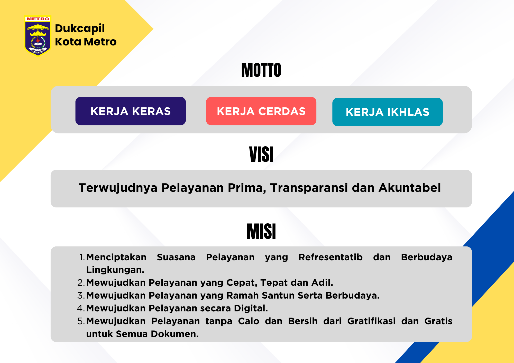 Motto dan Visi Misi