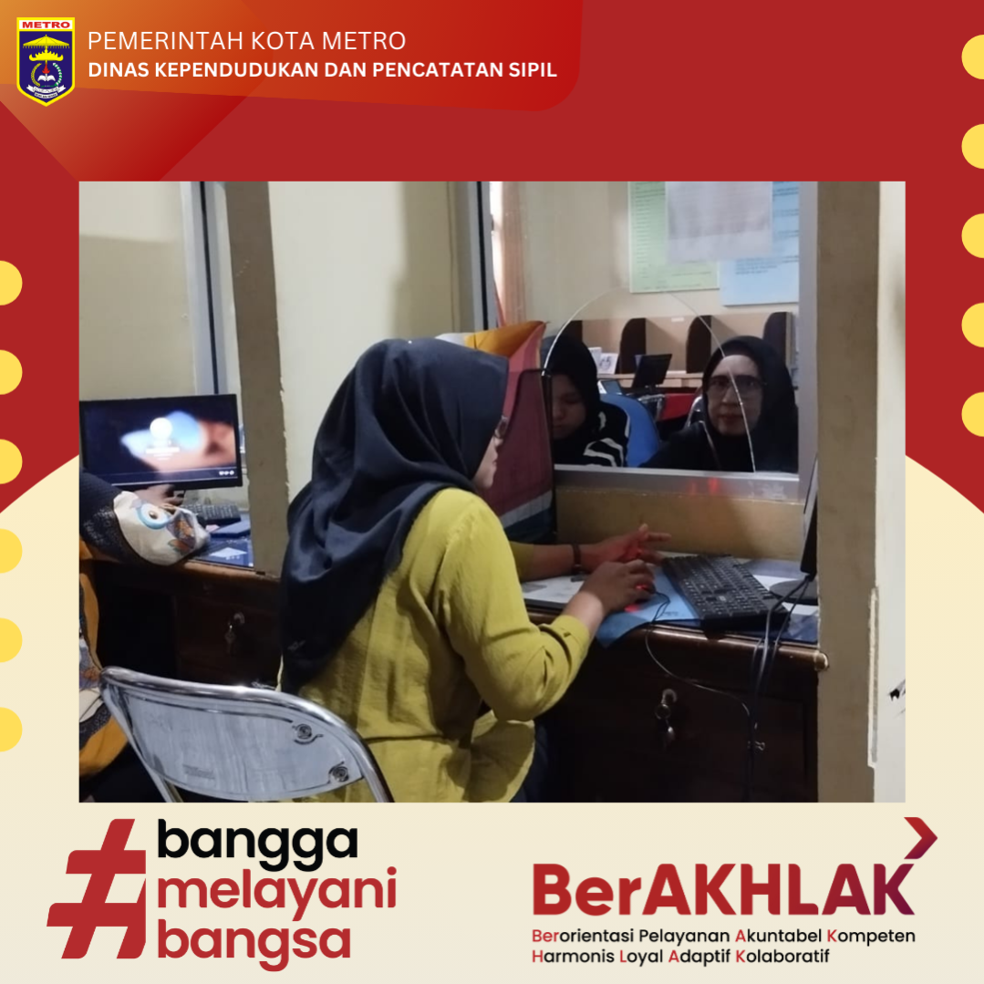 Disdukcapil Metro Tetap Buka Pelayanan di Hari Libur