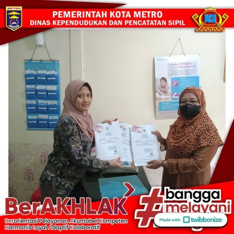 Pelayanan Jemput Bola Mingguan Dinas Dukcapil Kota Metro