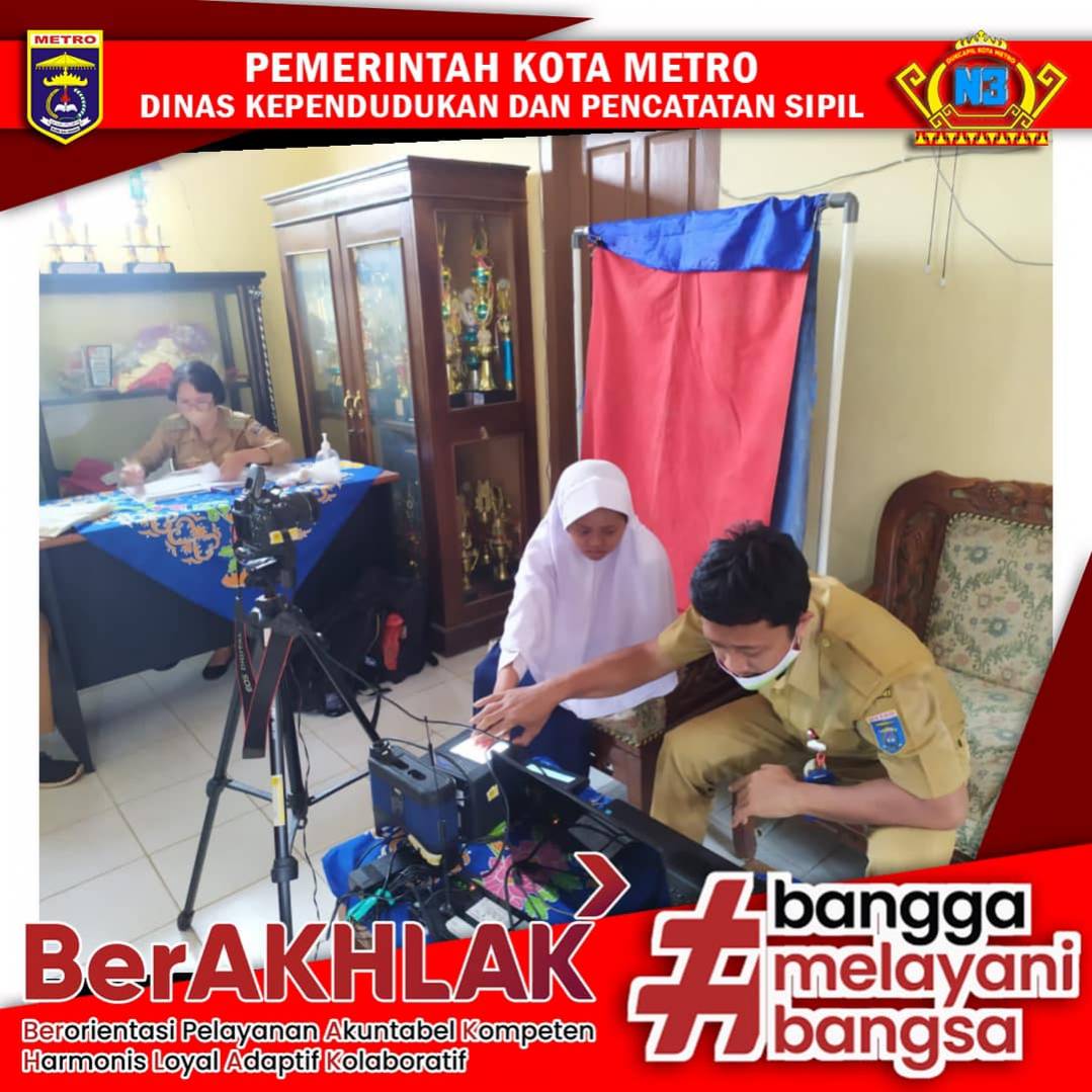 Perekaman KTP-el Keliling ke Sekolah se Kota Metro
