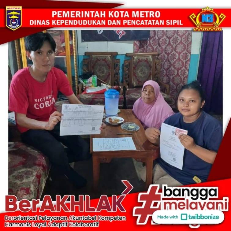 Pelayanan Jemput Bola Mingguan Dinas Dukcapil Kota Metro