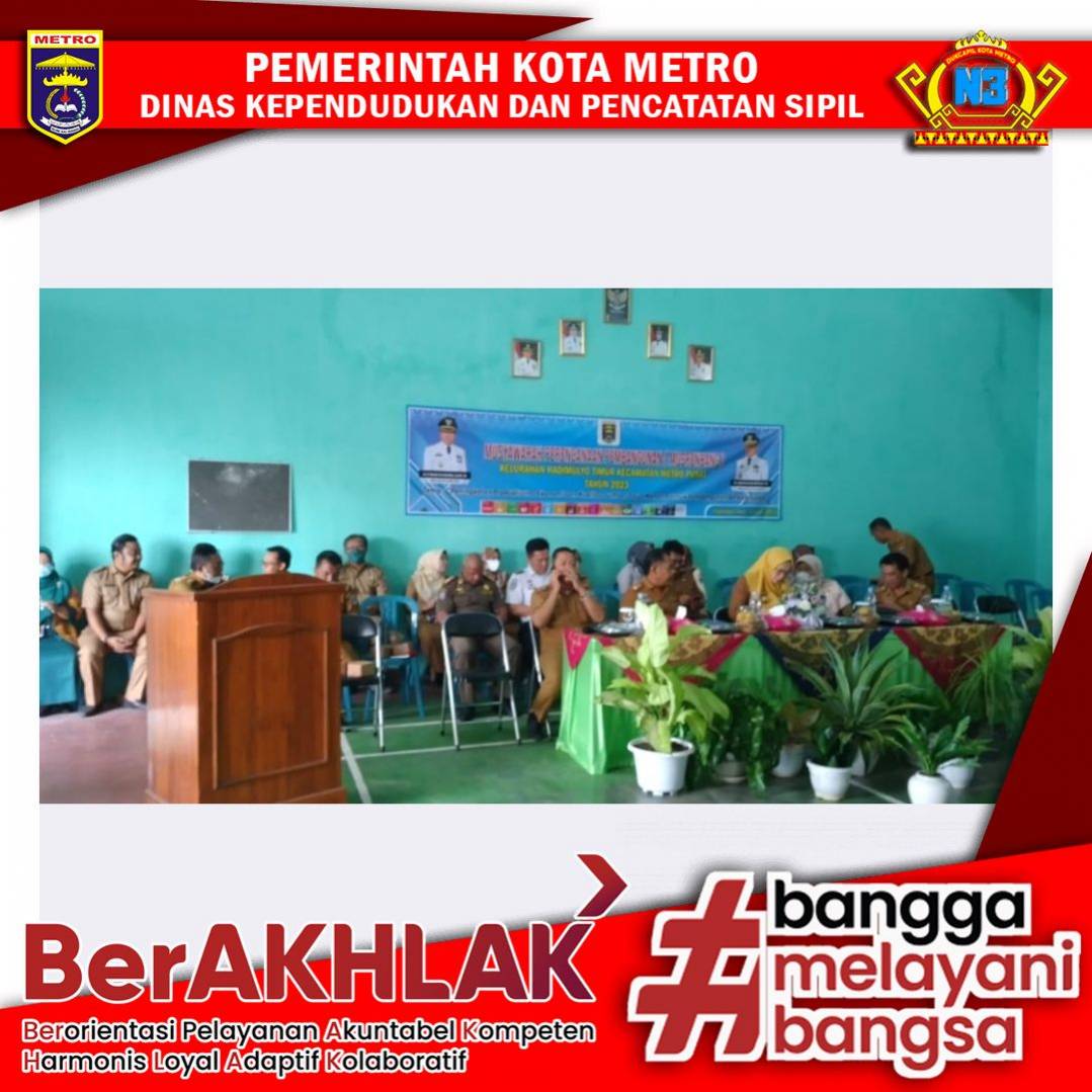Dinas Kependudukan Dan Pencatatan Sipil Kota Metro Mengikuti Musyawarah Rencana Pembangunan Tahun 2023