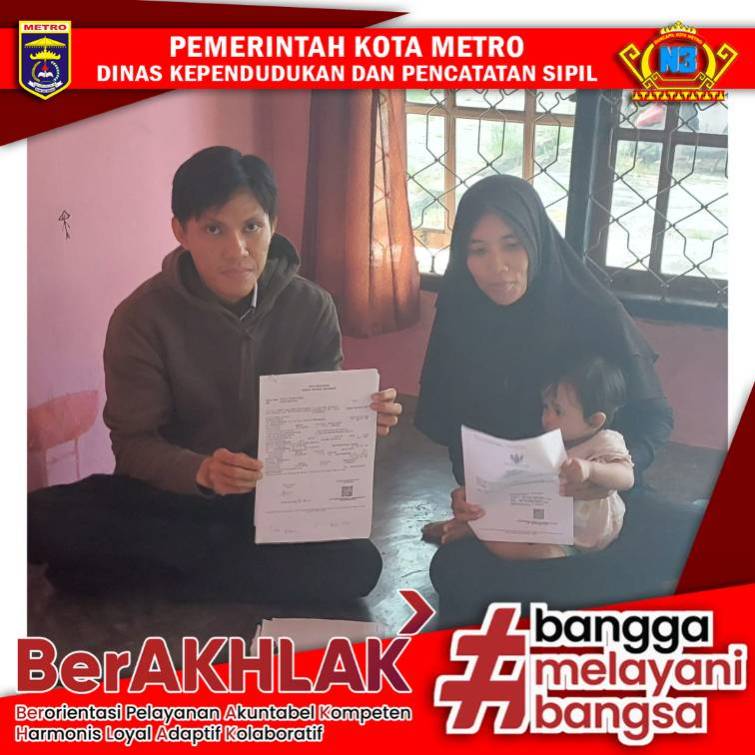 Pelayanan Jemput Bola Harian Dinas Dukcapil Kota Metro