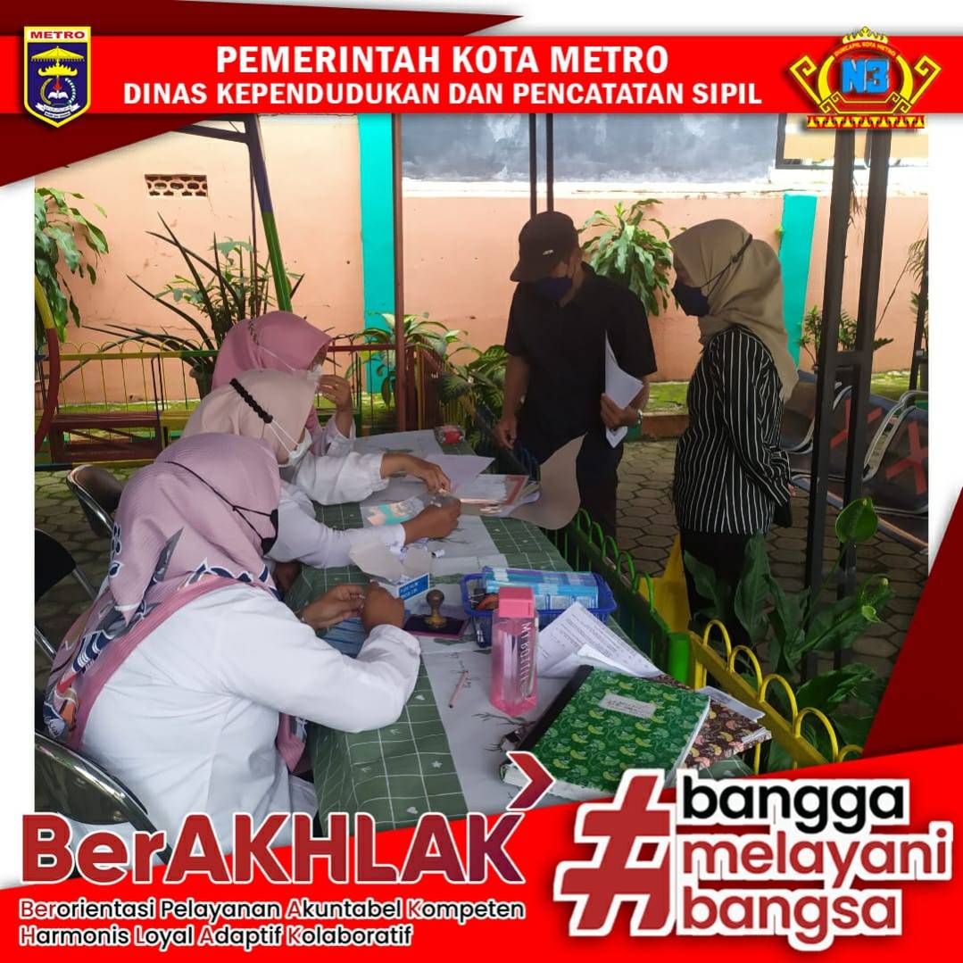 Pelayanan Harian Dinas Dukcapil Kota Metro