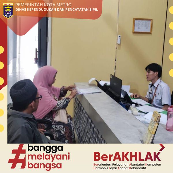 Pelayanan Loket Disdukcapil Pada MPP Kota Metro