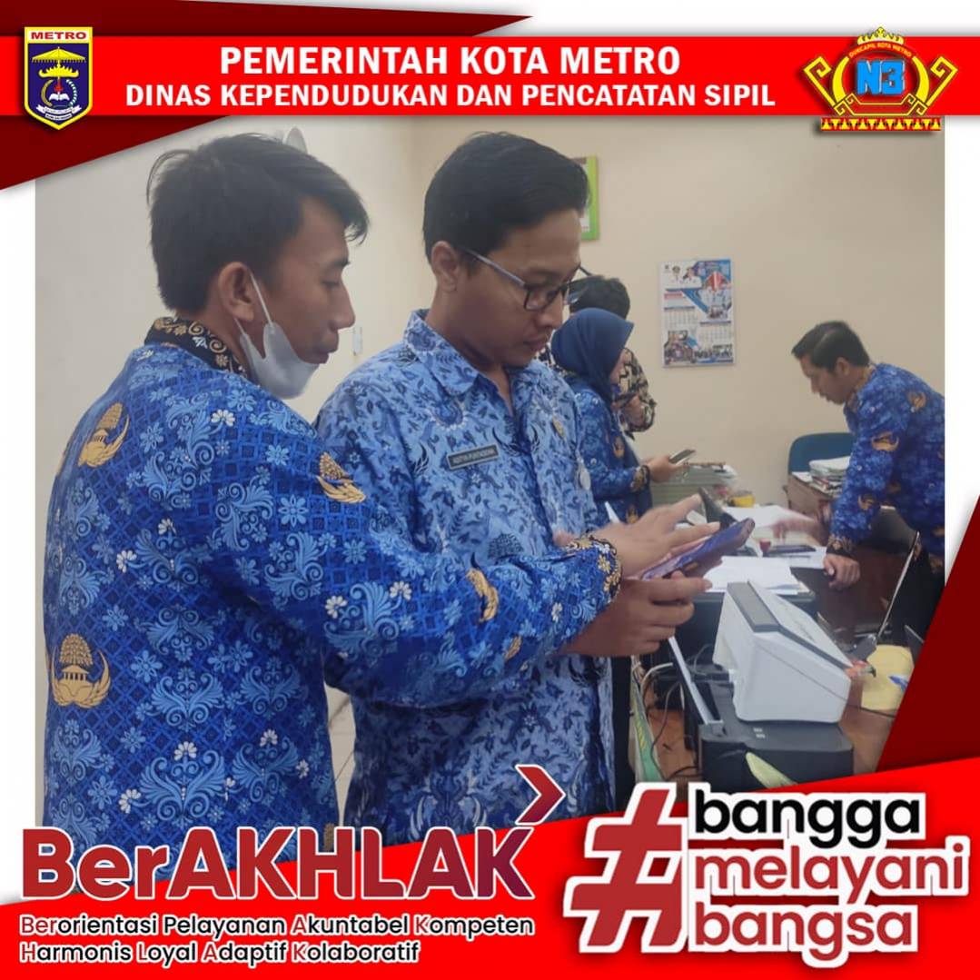 Jemput Bola pelayanan Pembuatan Identitas Kependudukan Digital (IKD) pada Rumah Sakit Umum Daerah Jenderal Ahmad Yani Kota Metro