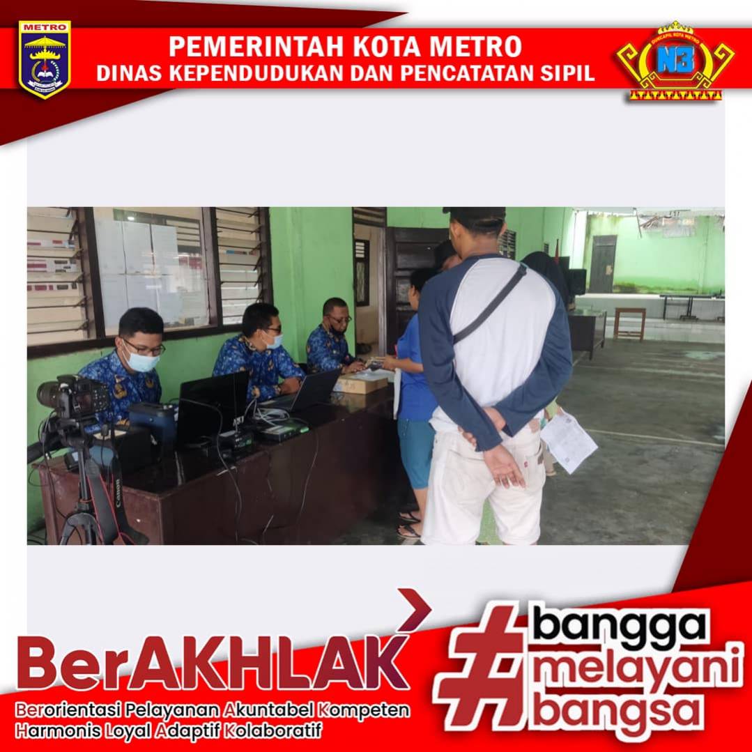 Perekaman KTP-el Keliling ke Kelurahan se Kota Metro