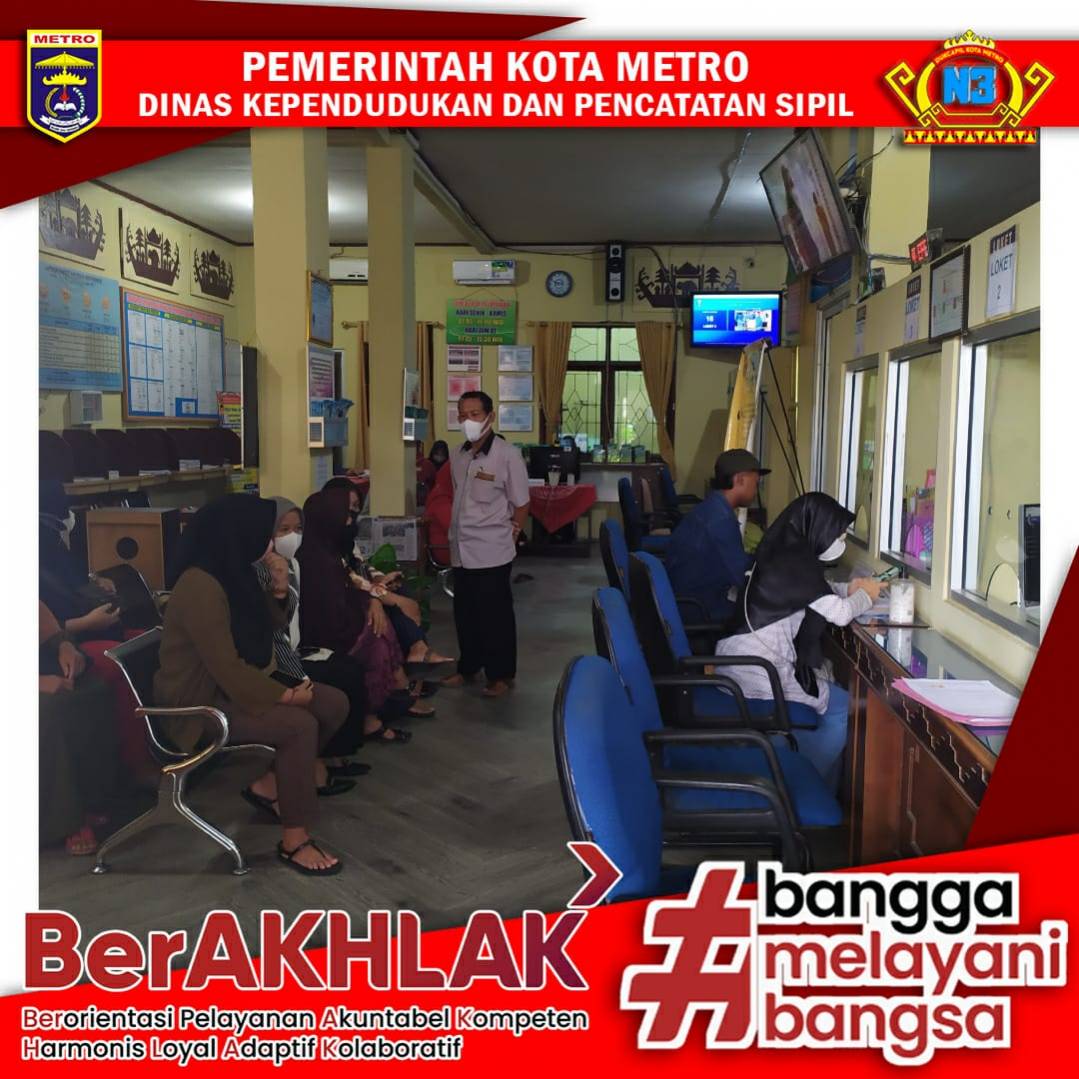 Pelayanan Harian Dinas Dukcapil Kota Metro