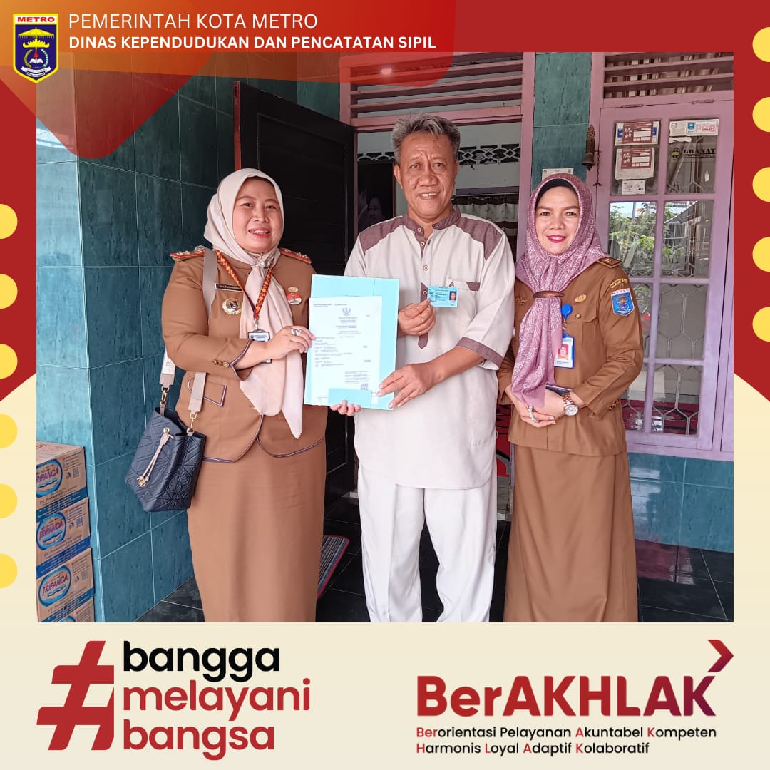 Penyerahan Akta Kematian a.n. Ibu Rina Sunarsih