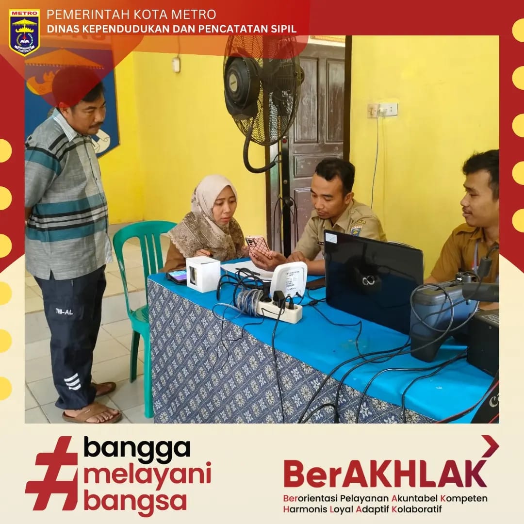 Perekaman KTP-el di Kelurahan Rejomulyo