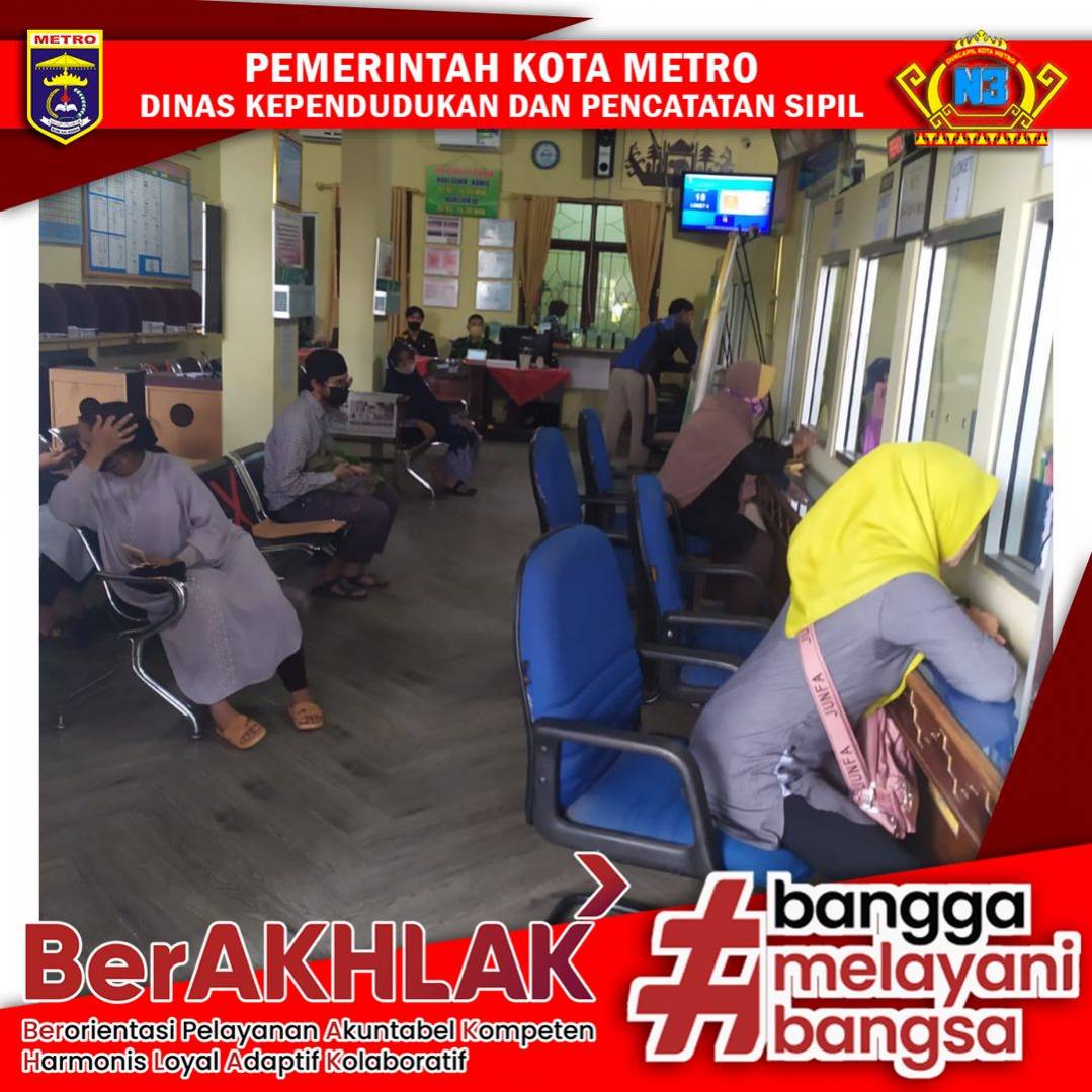Pelayanan Harian Dinas Dukcapil Kota Metro