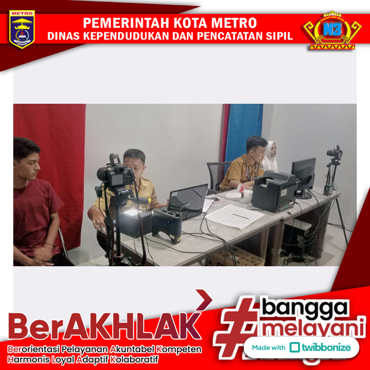 Perekaman KTP-el pada Mal Pelayanan Publik Kota Metro
