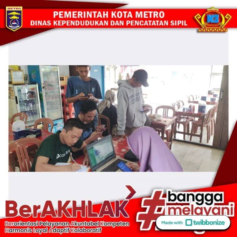 Jemput Bola Pelayanan IKD di bakso balung pak endut KOTA METRO