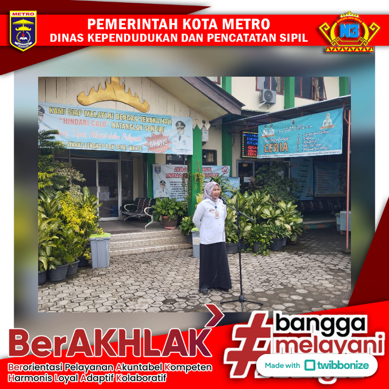 Apel Harian Disdukcapil Kota Metro