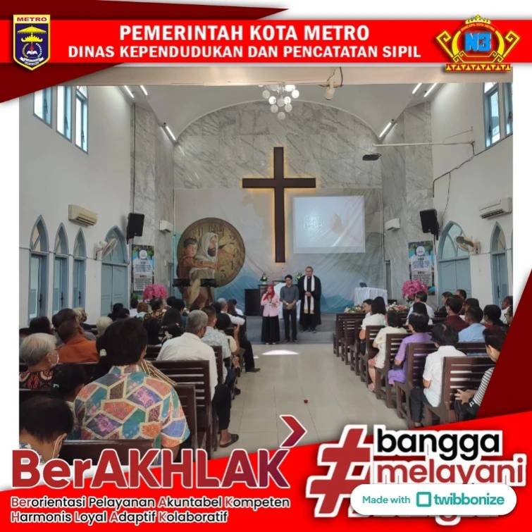 Jemput Bola Pelayanan IKD di Gereja Kristen Tri Tunggal Kota Metro