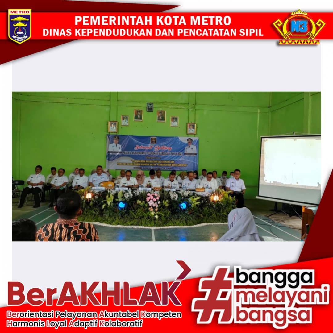 Dinas Dukcapil Kota Metro mengikuti kegiatan Musrenbang