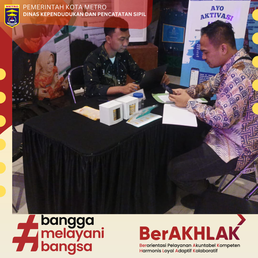 Pelayanan Aktivasi IKD di Anjungan Kota Metro PKOR Way Halim