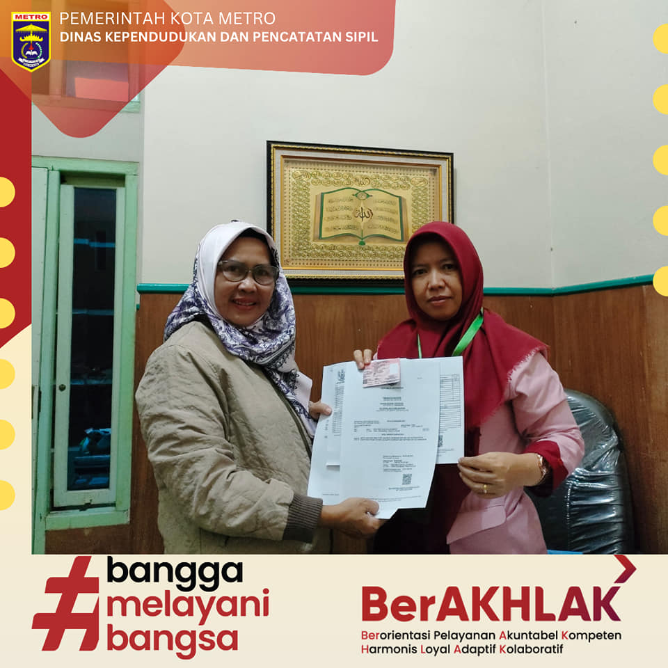 Jemput Bola Mingguan Disdukcapil Kota Metro
