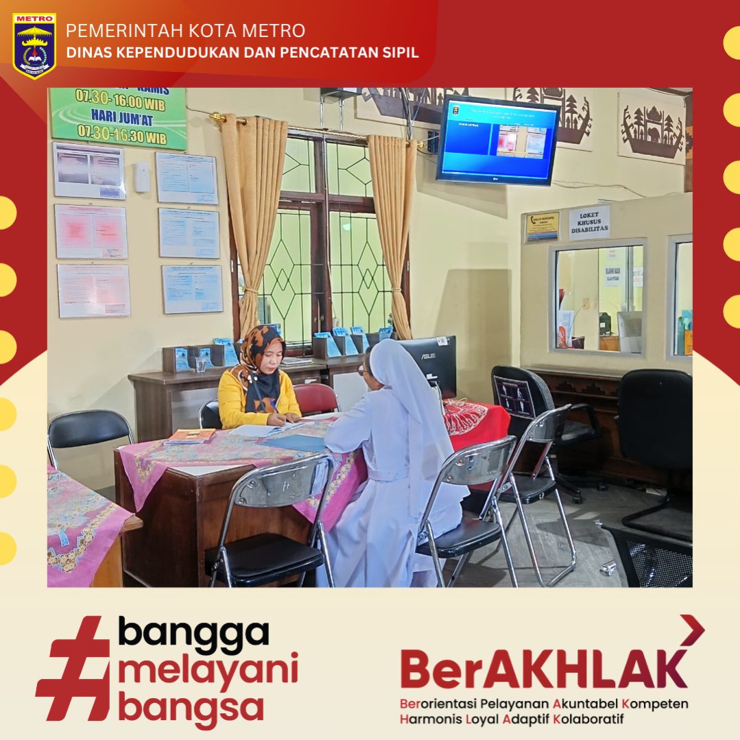 Disdukcapil Metro Tetap Buka Pelayanan di Hari Libur