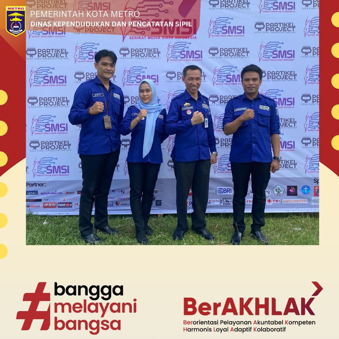 Disdukcapil Kota Metro menghadiri Pembukaan SMSI FIAIR 2024