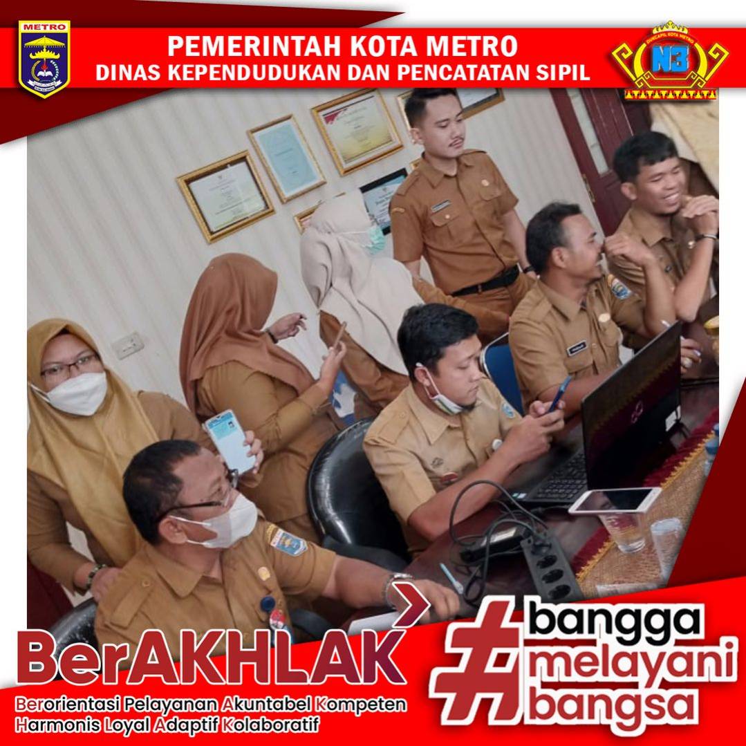 Jemput Bola Pembuatan Identitas Kependudukan Digital pada Dinas Kesehatan Kota Metro