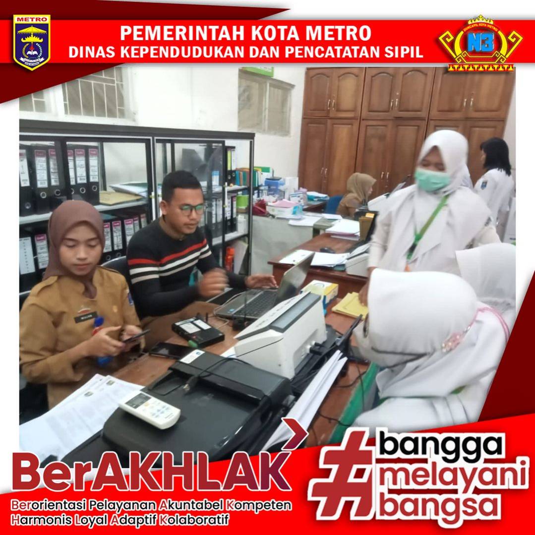 Jemput Bola Pembuatan Identitas Kependudukan Digital pada Rumah Sakit Umum Daerah Jenderal Ahmad Yani Kota Metro