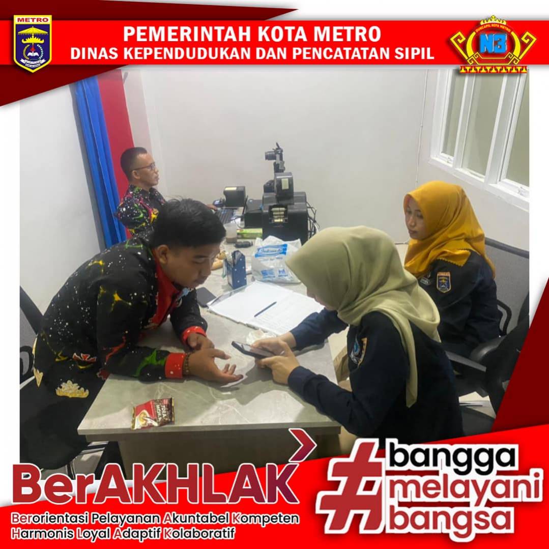 Pelayanan Harian Dinas Dukcapil Kota Metro