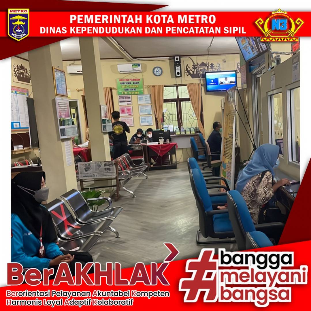 Pelayanan Harian Dinas Dukcapil Kota Metro