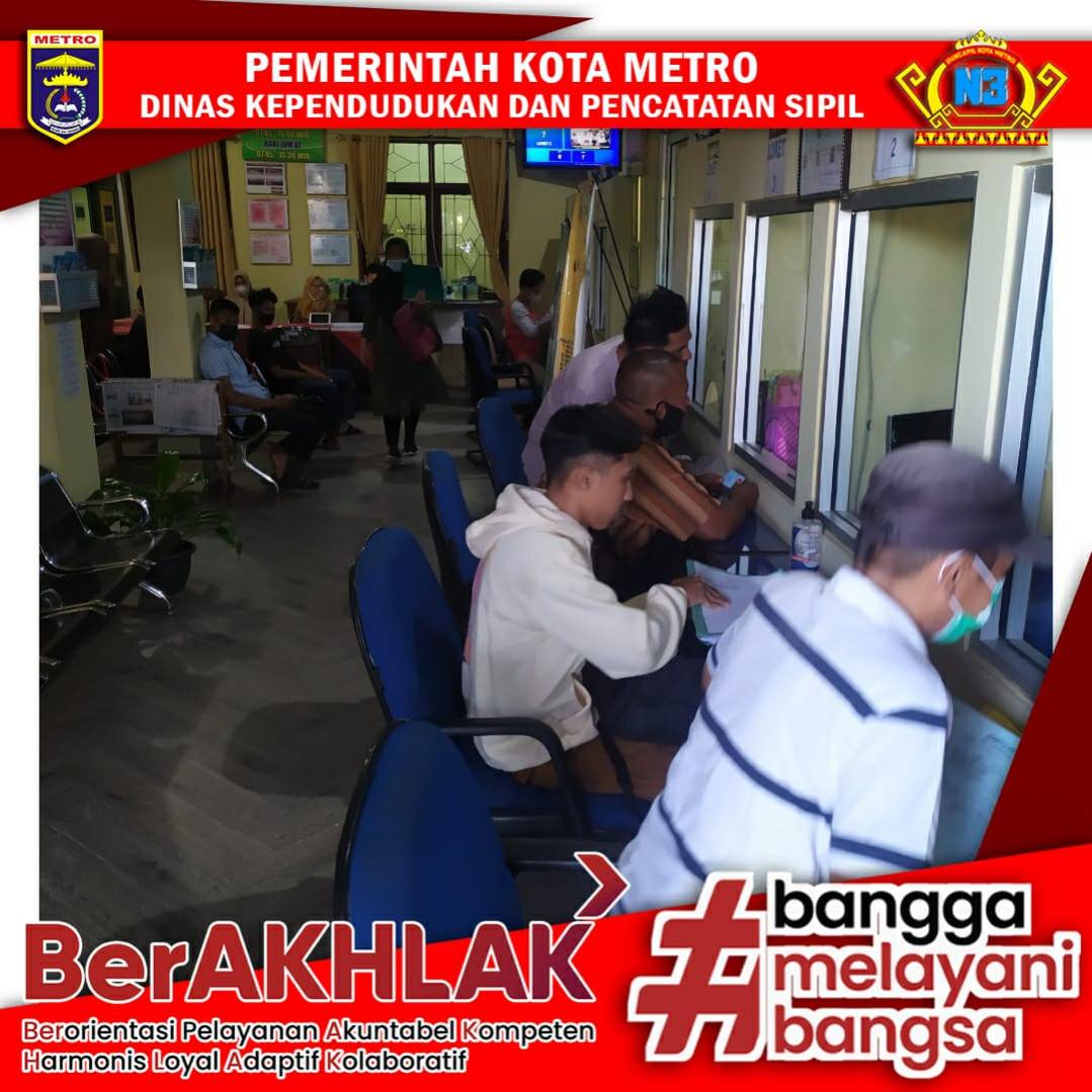Pelayanan Harian Dinas Dukcapil Kota Metro
