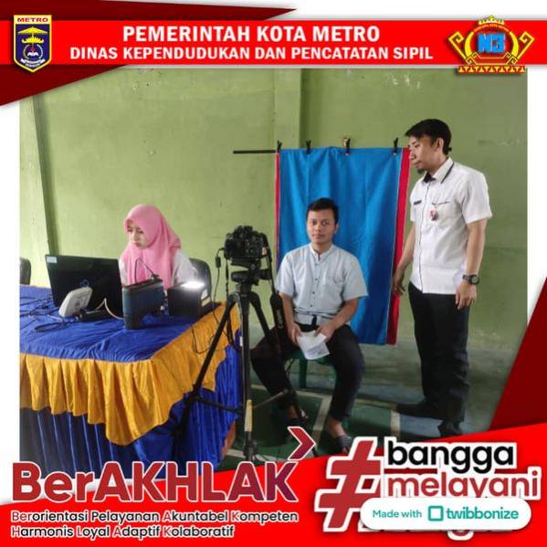 Jemput Bola Pelayanan Perekaman Ke Kecamatan Metro Utara
