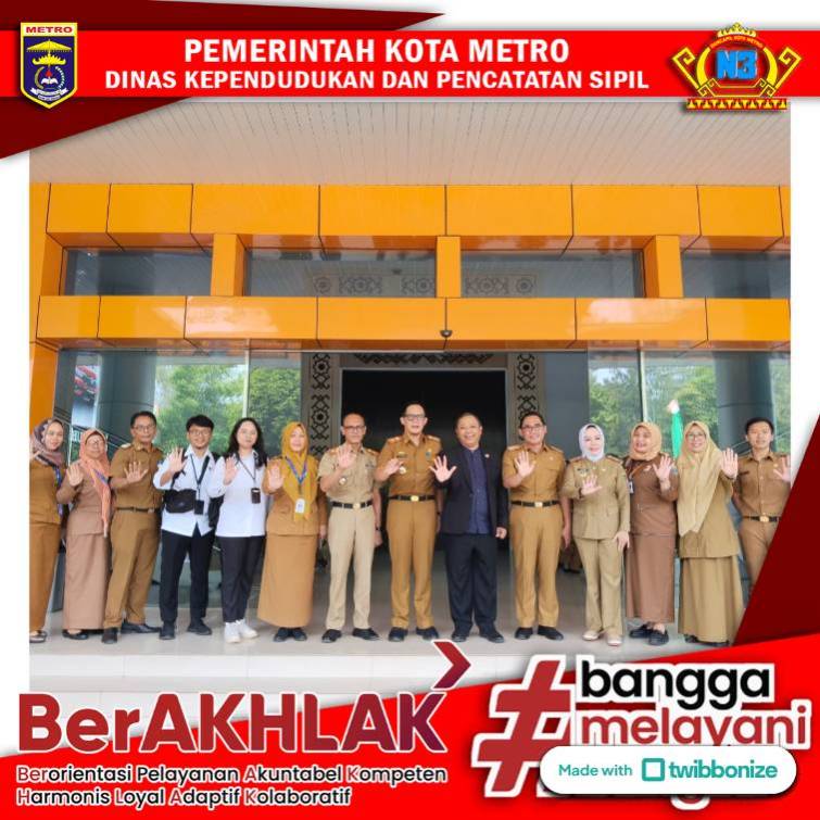 Disdukcapil Kota Metro menghadiri Kunjungan Staf Khusus Wakil Presiden