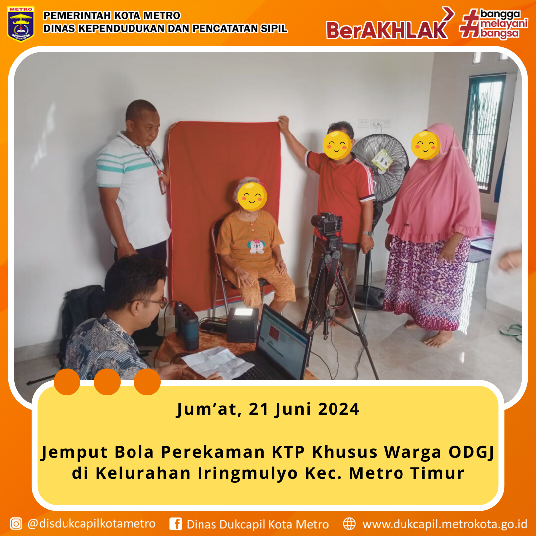 Jemput Bola Perekaman KTP Khusus ODGJ