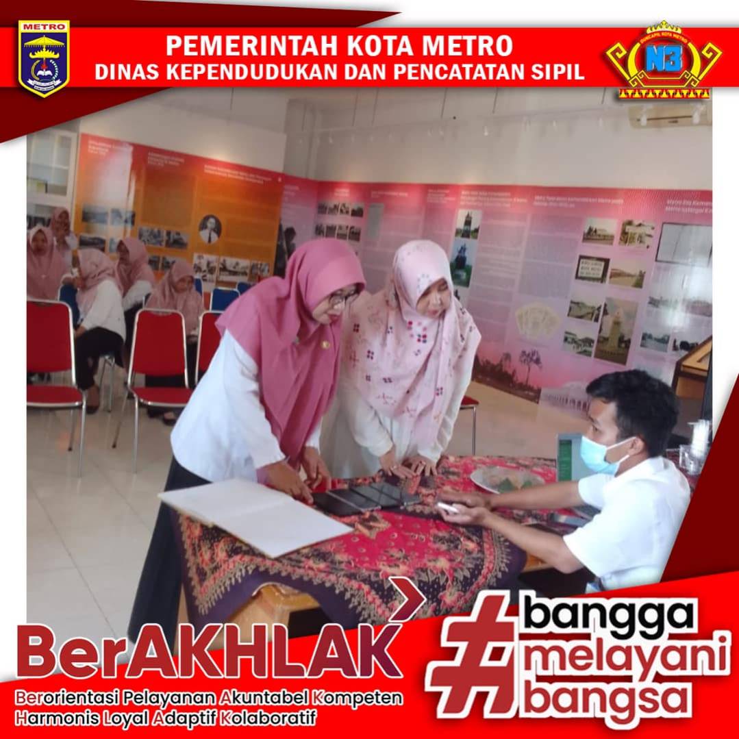 Jemput Bola Pembuatan Identitas Kependudukan Digital pada Dinas Perpustakaan dan Kearsipan Daerah Kota Metro