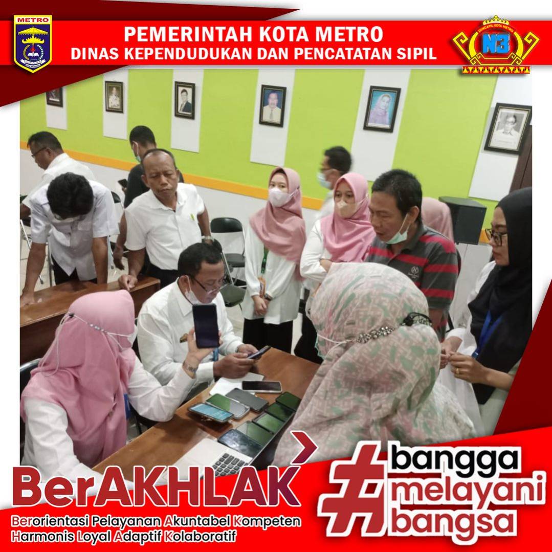 Jemput Bola Pembuatan Identitas Kependudukan Digital pada Rumah Sakit Umum Daerah Jenderal Ahmad Yani Kota Metro
