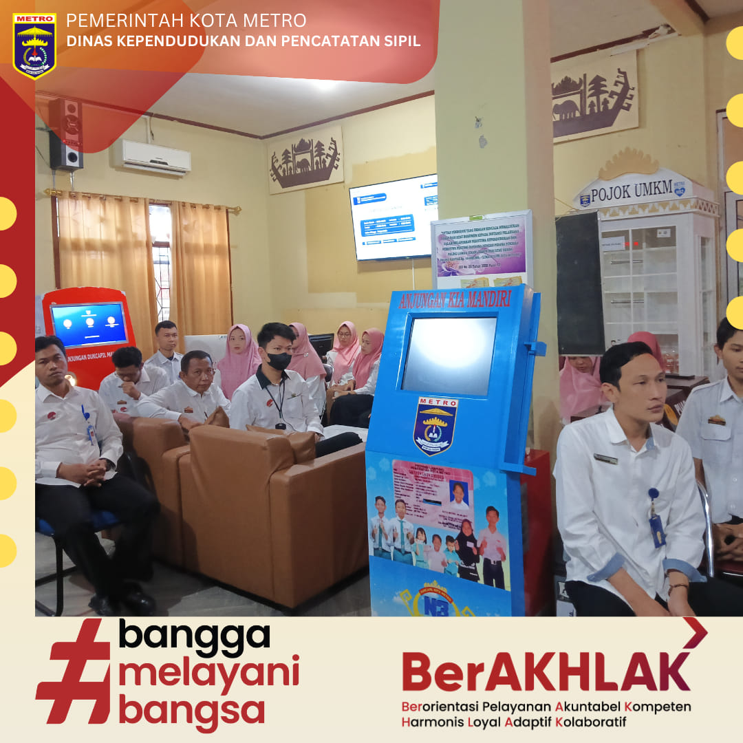 Briefing Mingguan Disdukcapil Kota Metro