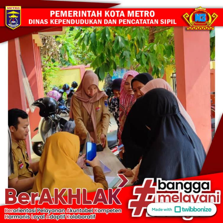 Jemput Bola Pelayanan IKD pada Pasar Murah di Kelurahan Metro