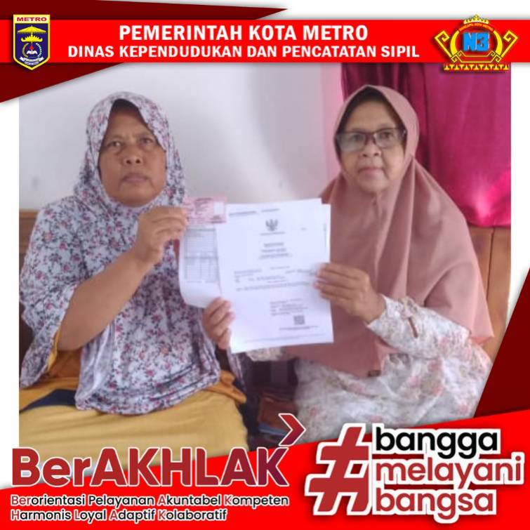 Pelayanan Jemput Bola Harian Dinas Dukcapil Kota Metro
