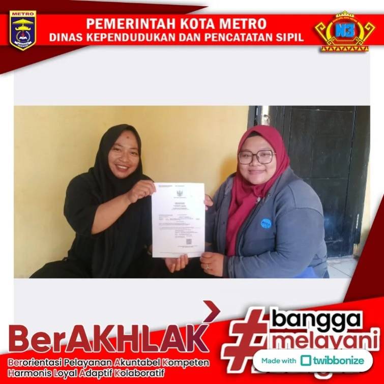 Pelayanan Jemput Bola Mingguan Dinas Dukcapil Kota Metro