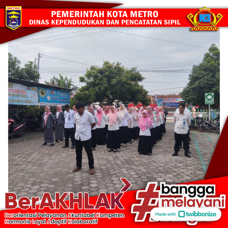Apel Pagi di Disdukcapil Kota Metro, Awal Hari Penuh Semangat dan Dedikasi