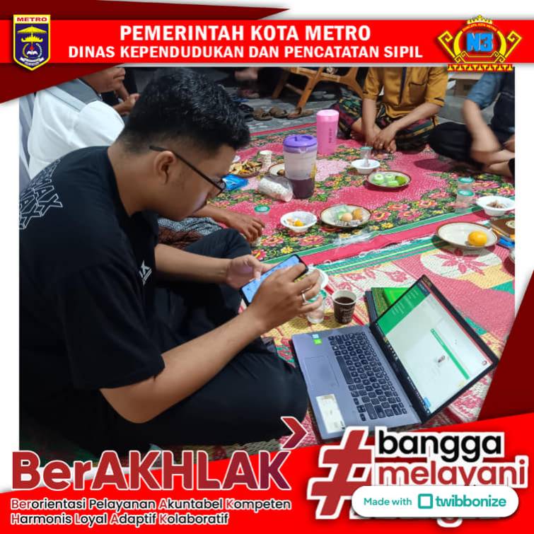 Jemput Bola Pelayanan IKD PADA ACARA PENGAJIAN RUTIN RT/RW KELURAHAN MARGOREJO