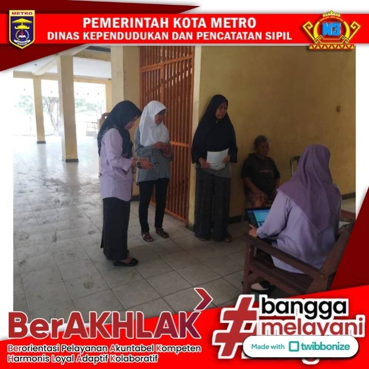 Jemput Bola Pelayanan IKD di RUSUNAWA KOTA METRO