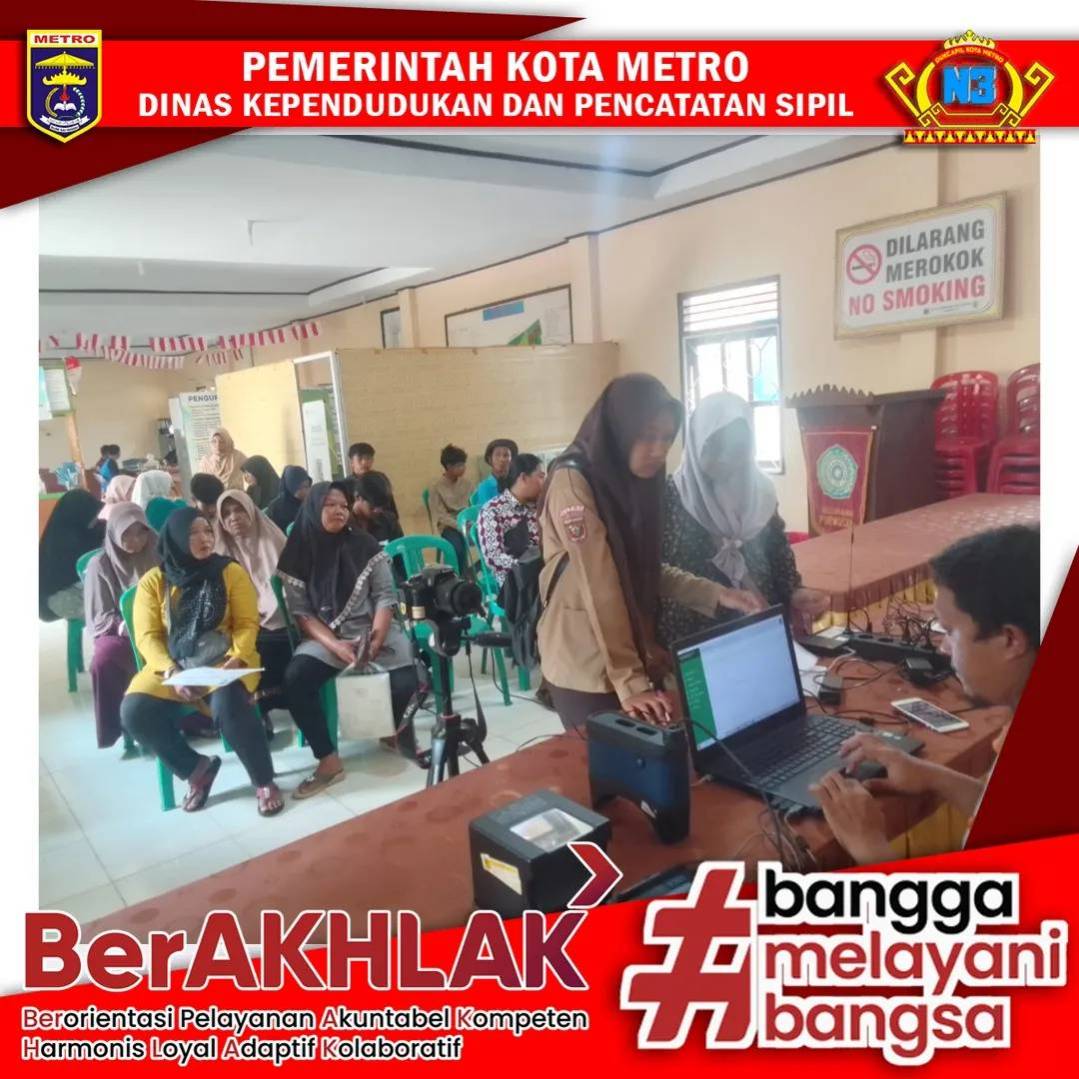 Perekaman KTP-el Keliling dan Pembuatan IKD ke Kelurahan se Kota Metro