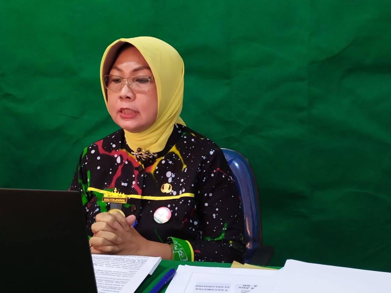 Kepala Disdukcapil Kota Metro Dra. Maria Fitri Jayasinga, M.Pd Menjadi Narasumber Pada Rakernas Peningkatan Kualitas Layanan Adminduk