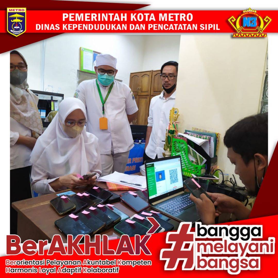 Jemput Bola pelayanan hari ke 6 Pembuatan Identitas Kependudukan Digital (IKD) pada Rumah Sakit Umum Daerah Jenderal Ahmad Yani Kota Metro