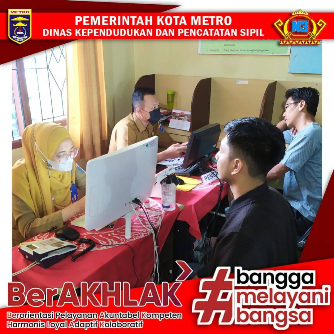Pelayanan Harian Dinas Dukcapil Kota Metro