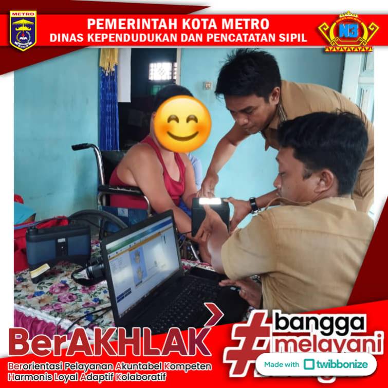 Jemput Bola Pelayanan Perekaman KTP Khusus Disabilitas