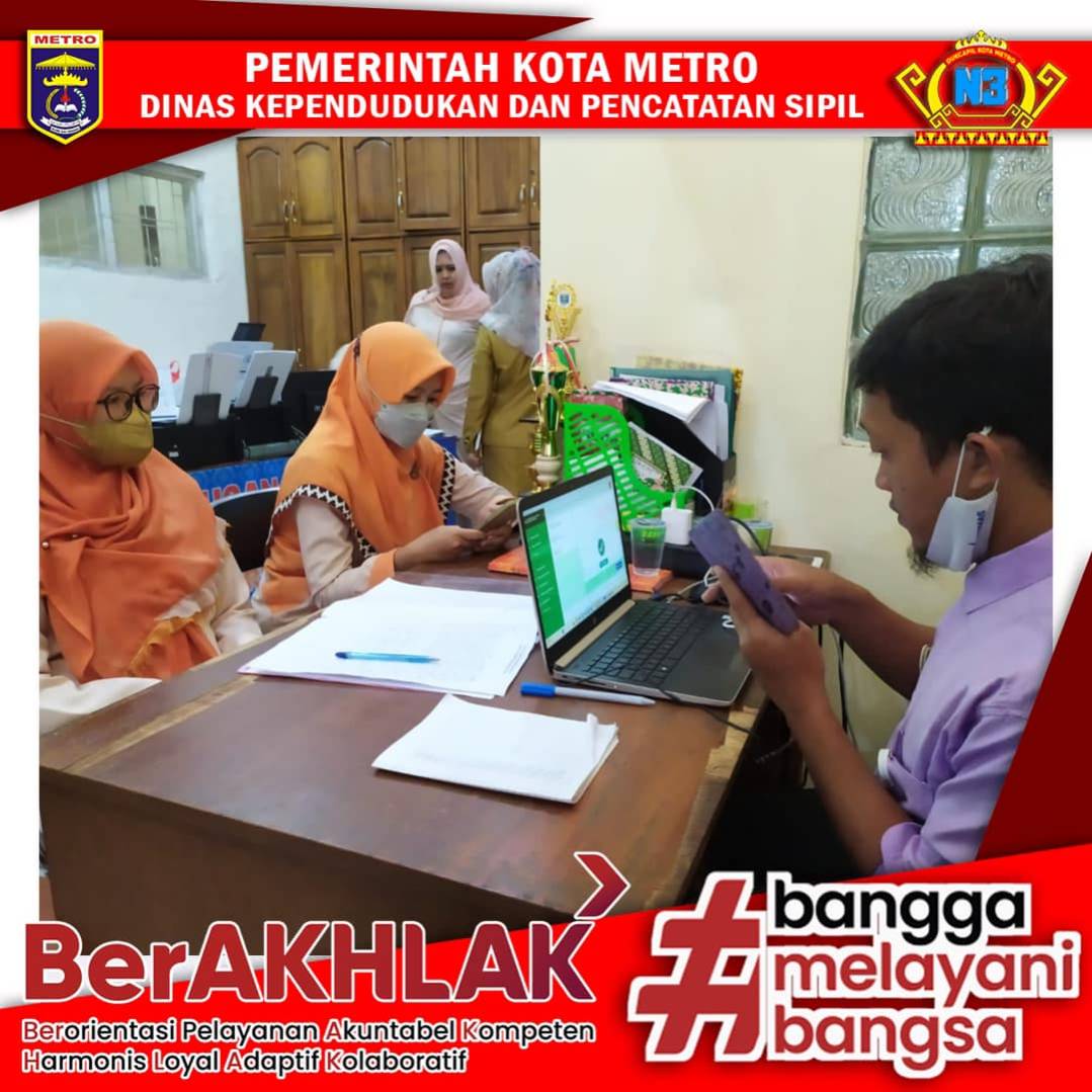Kegiatan Jemput Bola pelayanan hari ke 7 Pembuatan Identitas Kependudukan Digital (IKD) pada Rumah Sakit Umum Daerah Jenderal Ahmad Yani Kota Metro