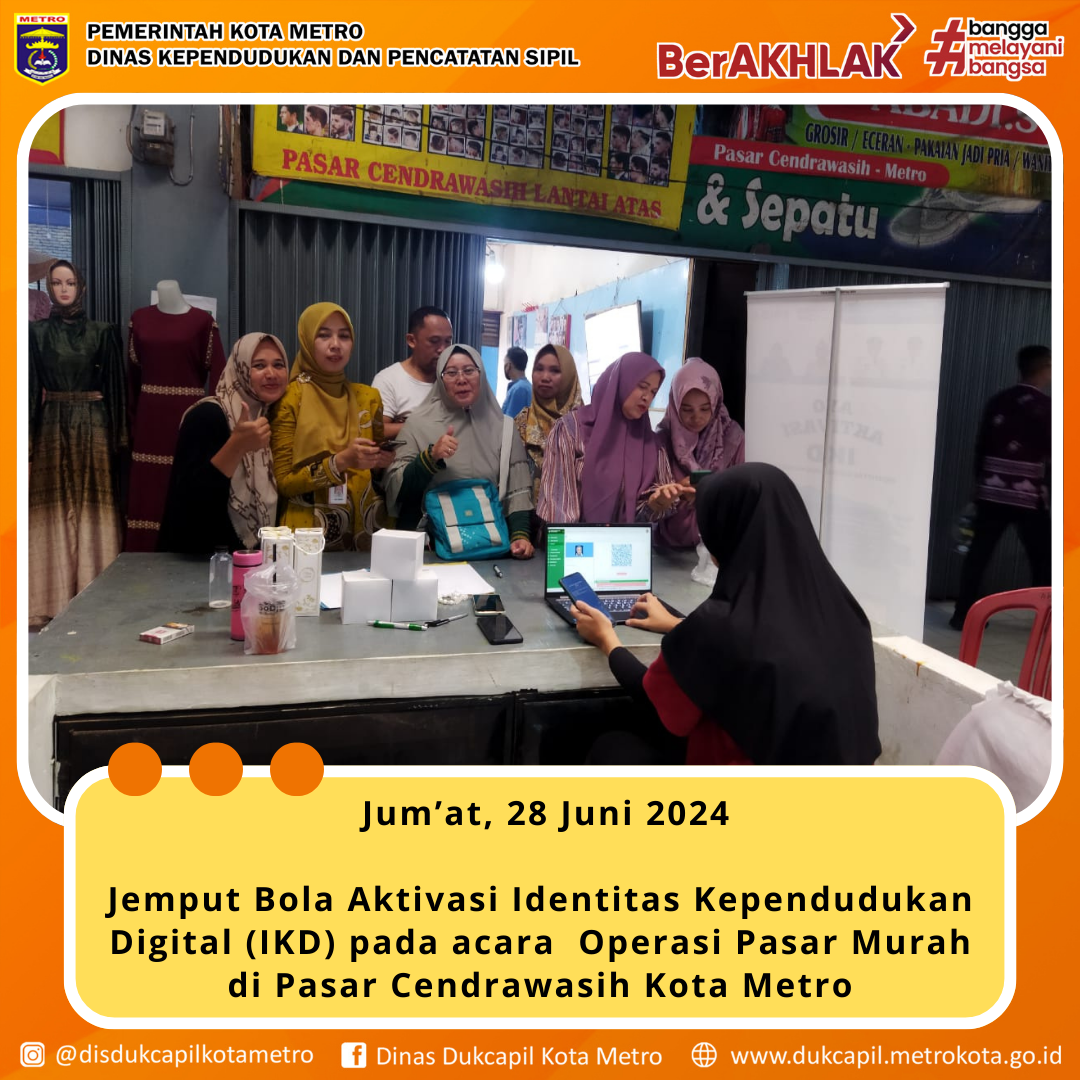 Aktivasi IKD Pada Acara Operasi Bazar Murah